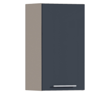 Эстель, Регина РП-40 Полка Песочный/МДФ Графит глянец