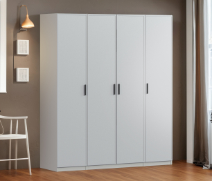 Шкаф четырехдверный Макс 2000 мм, вариант №4 (ЛДСП/МДФ)