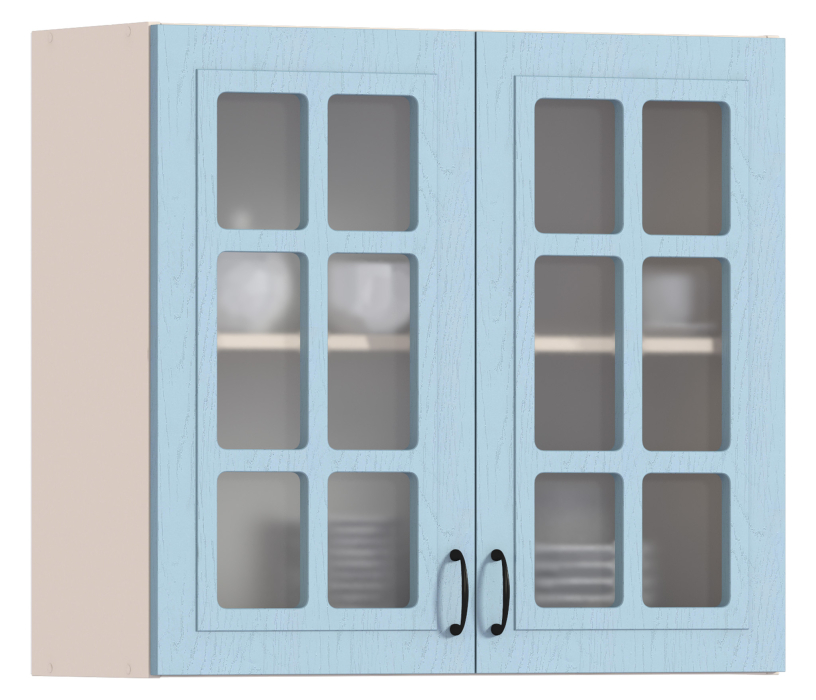 Регина, Регина шкаф навесной со стеклом 2 дв 80х72 см