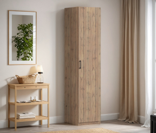 Шкаф однодверный Макс 500 мм, вариант №3 (ЛДСП, дуб вотан)