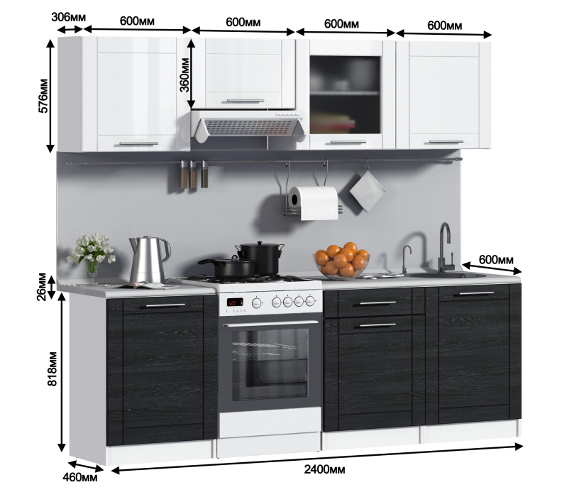 Кухонные гарнитуры, Натали Кухня Белый
