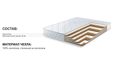 900 x 2000, Матрас Тропикана-Агама в чехле Magnetic 900х2000