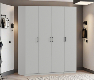 Шкаф четырехдверный Макс 2000 мм, вариант №4 (ЛДСП)