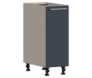 Регина РС-30 Шкаф-стол Песочный/МДФ Графит глянец