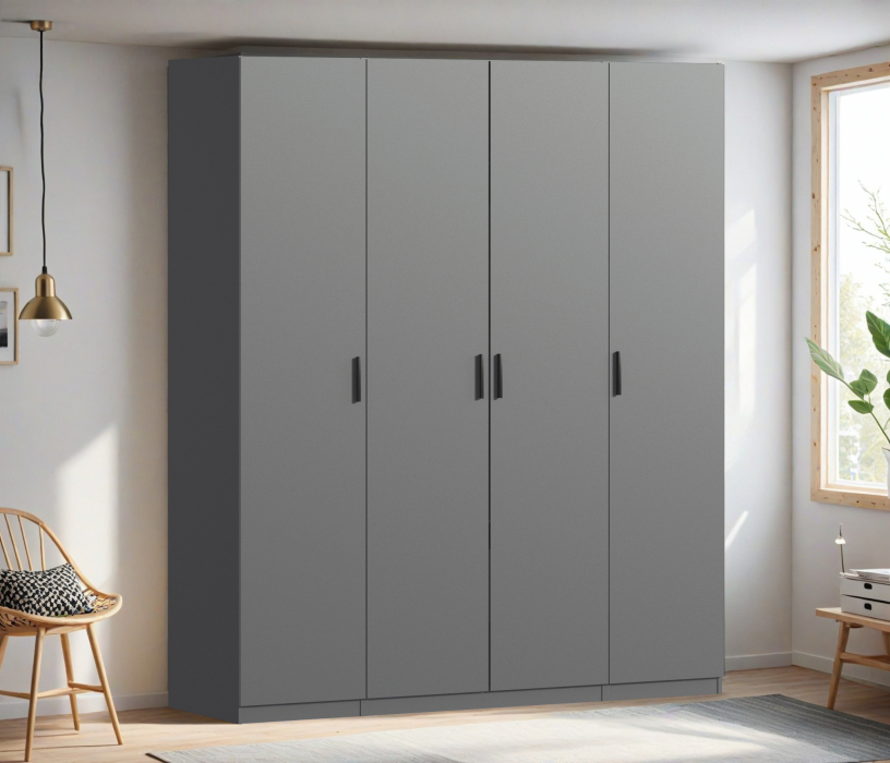 Для одежды, Шкаф четырехдверный Макс 2000 мм, вариант №2 (ЛДСП)