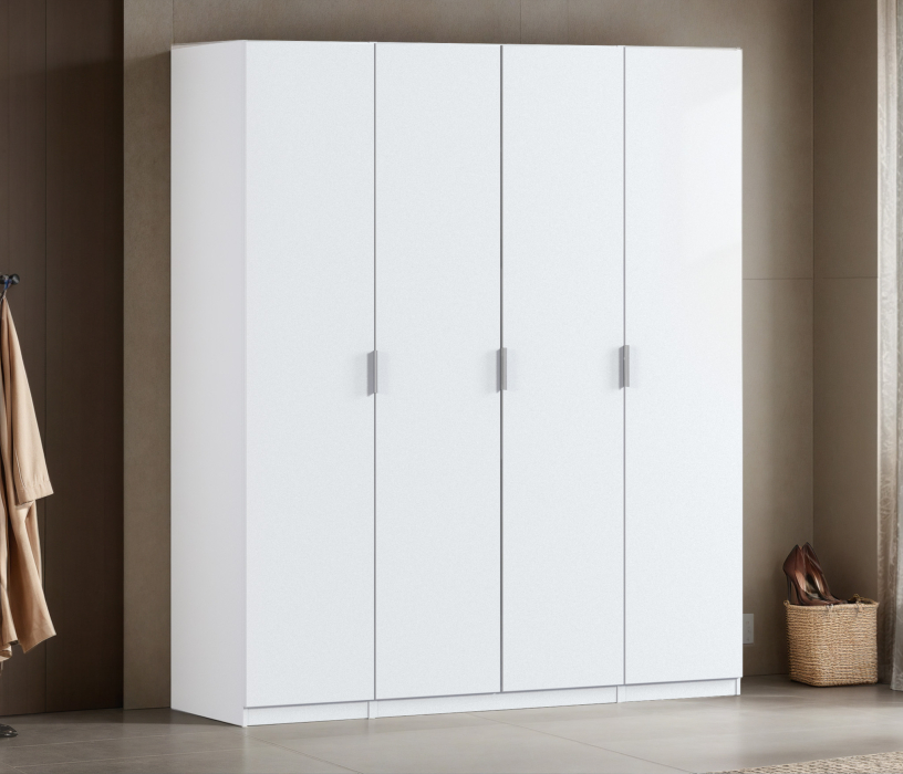 Для одежды, Шкаф четырехдверный Макс 2000 мм, вариант №2 (ЛДСП/МДФ)