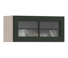 MODERN, MODERN шкаф навесной со стеклом 1 дв 80х36 см