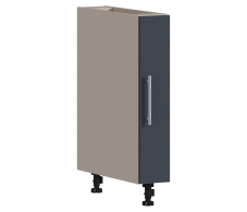 Эстель, Регина РС-15 Шкаф-стол Песочный/МДФ Графит глянец