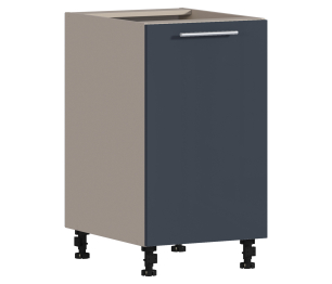 Регина РС-45 Шкаф-стол Песочный/МДФ Графит глянец