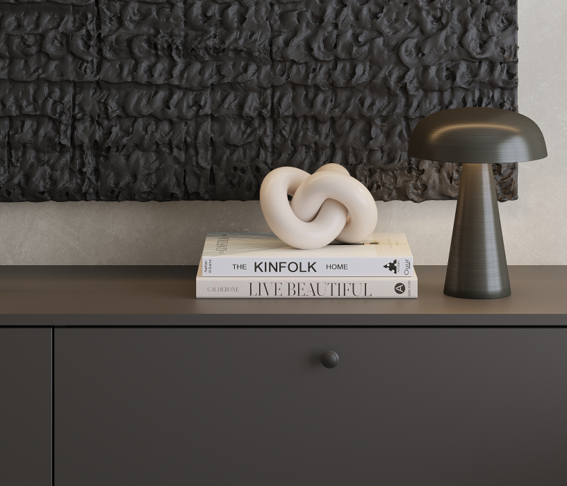 Комоды, Комод Тренд СБ-3447 2 ящика, 1 дверь Диамант серый