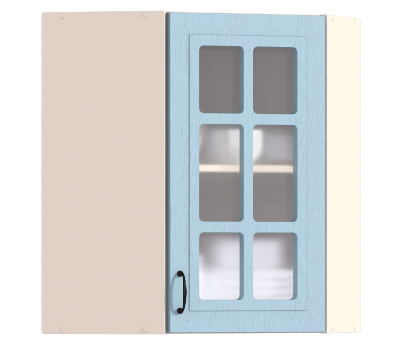 Регина, Регина шкаф навесной угловой со стеклом 1 дв 59х72 см