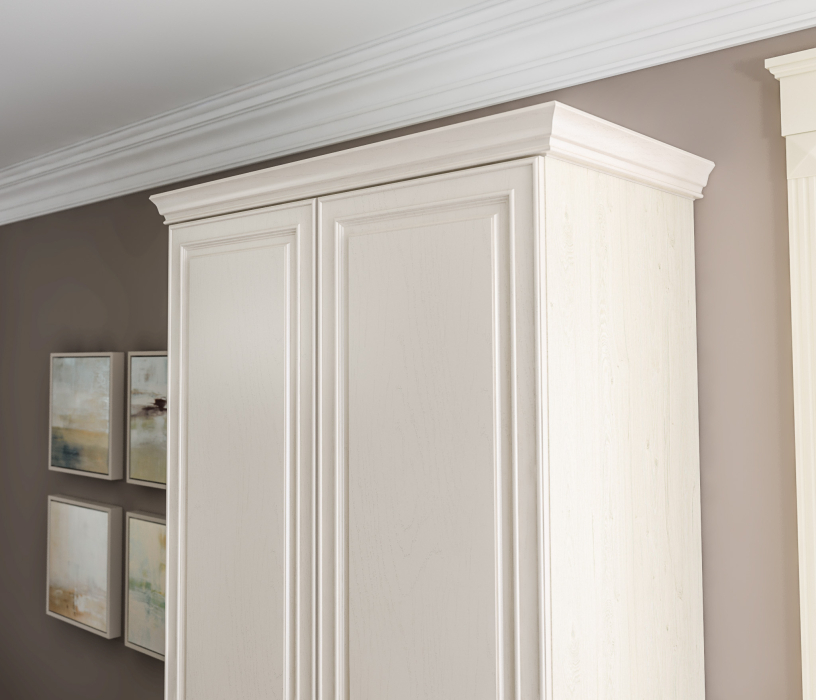 Комплектующие, Карниз 1000*554 Гранд / Ливерпуль СБ-3536 МДФ Классика Светлый