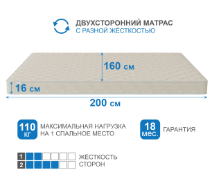 Столлайн / Матрас Слип-Мотив 1600х2000
