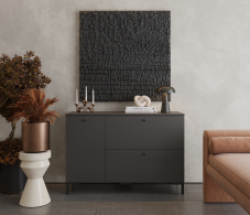 Комоды, Комод Тренд СБ-3447 2 ящика, 1 дверь Диамант серый