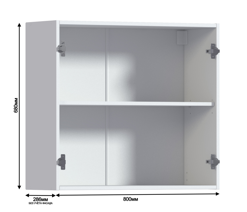 Навесные, Андора шкаф 80 навесной с фасадом