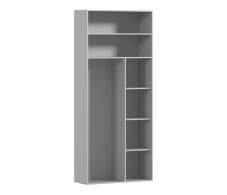 Шкафы распашные, Корпус шкафа Милан СБ-3257 Серый
