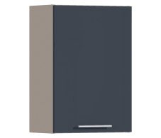 Эстель, Регина РП-50 Полка Песочный/МДФ Графит глянец