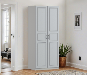 Шкаф двухдверный Макс 1000 мм, вариант №1 (ЛДСП/МДФ)