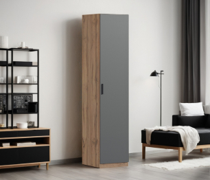 Шкаф однодверный Макс 500 мм, вариант №1 (ЛДСП, дуб вотан)