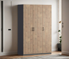Для одежды, Шкаф трехдверный Макс 1500 мм, вариант №3 (ЛДСП)