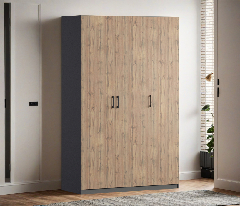 Для одежды, Шкаф трехдверный Макс 1500 мм, вариант №3 (ЛДСП)