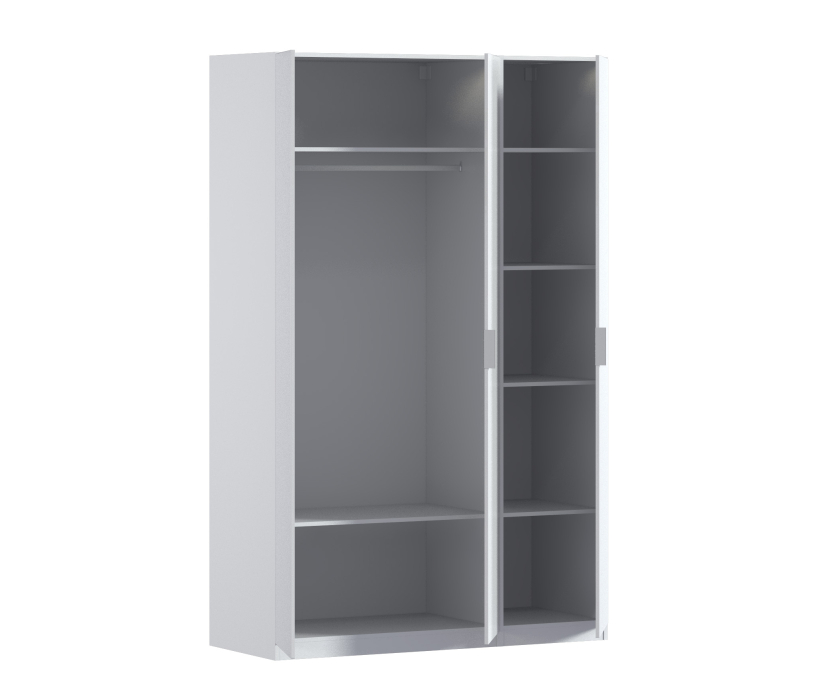 Для одежды, Шкаф трехдверный Макс 1500 мм, вариант №1 (ЛДСП/МДФ)