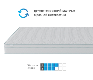 Столлайн / Матрас Корсика-Эффект в чехле Cooler в скрутке 1200х2000