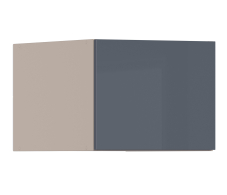 , Регина РПГ-245 Полка Песочный/МДФ Графит глянец