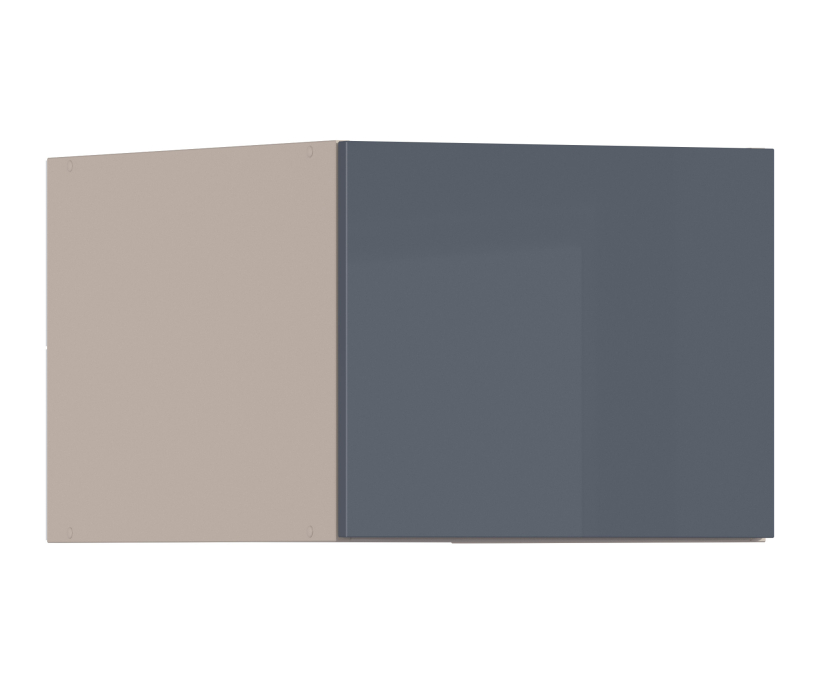 , Регина РПГ-245 Полка Песочный/МДФ Графит глянец