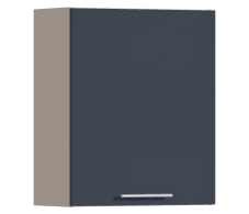 Эстель, Регина РП-60 Полка Песочный/МДФ Графит глянец