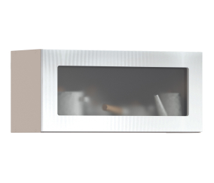 Роял шкаф навесной со стеклом 1 дв 80х36 см