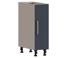 Эстель, Регина РС-25 Шкаф-стол Песочный/МДФ Графит глянец