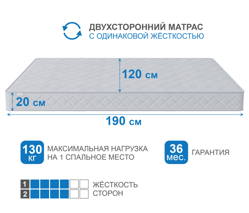 Другие размеры, Матрас Премиум-Ориент плюс 1200х1900
