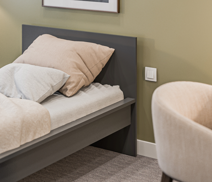 Кровати 90 см, Кровать (900) Леон/Бруклин СБ-3366