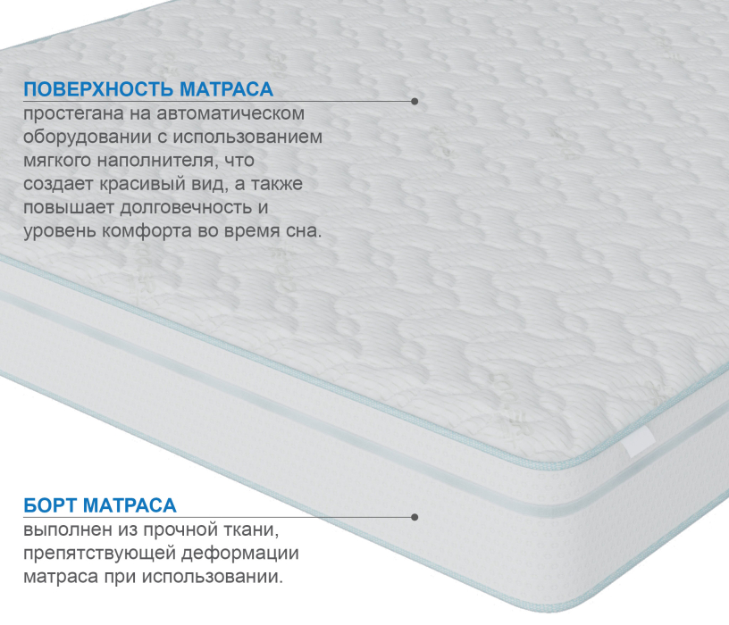 800 x 2000, Матрас Сити-Генуя в чехле Cooler 800х2000