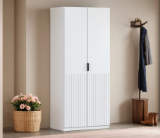 Для одежды, Шкаф двухдверный Макс 1000 мм, вариант №4 (ЛДСП/МДФ)