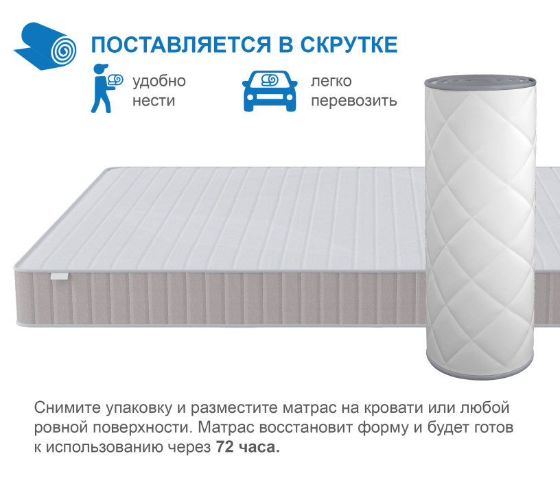 В скрутке, Матрас Тропикана-Феникс в скрутке 1600х1900