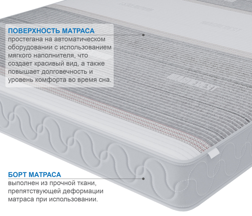800 x 2000, Матрас Сити-Альмерия в чехле Magnetic в скрутке 800х2000