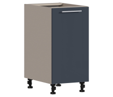 Эстель, Регина РС-40 Шкаф-стол Песочный/МДФ Графит глянец