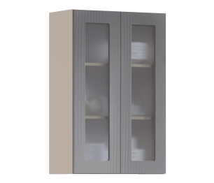 Роял шкаф навесной со стеклом 2 дв 60х93 см