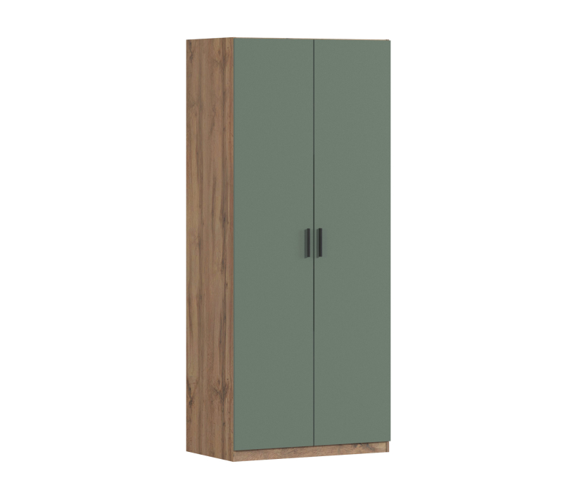 В спальню, Шкаф двухдверный Макс 1000 мм, вариант №2 (ЛДСП, корпус дуб вотан)
