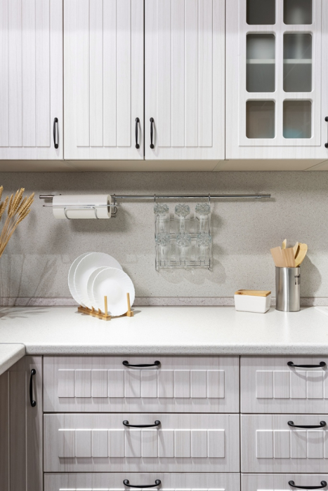 Кухонные гарнитуры, Кухонный гарнитур Регина 1,8м (Прованс) Сандал Белый со столом под духовку