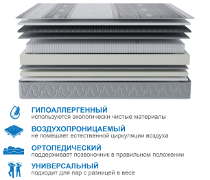 Столлайн / Матрас Корсика-Лайт в чехле Magnetic 800х1900