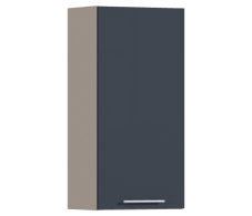 Эстель, Регина РП-145 Полка Песочный/МДФ Графит глянец