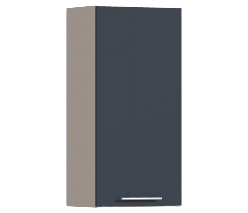 Эстель, Регина РП-145 Полка Песочный/МДФ Графит глянец