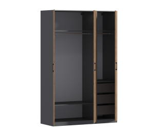 Шкаф трехдверный Макс 1500 мм, вариант №4 (ЛДСП)