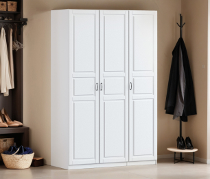 Шкаф трехдверный Макс 1500 мм, вариант №3 (ЛДСП/МДФ)