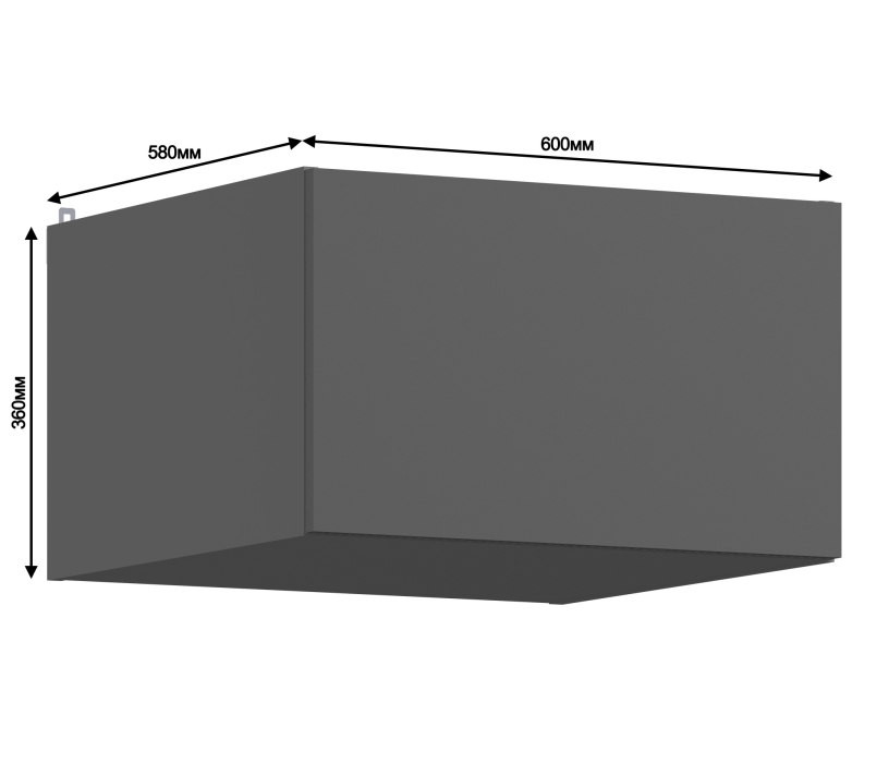 Леон, Леон шкаф навесной 1 дв 60х36 см