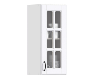 Регина шкаф навесной со стеклом 1 дв 30х72 см