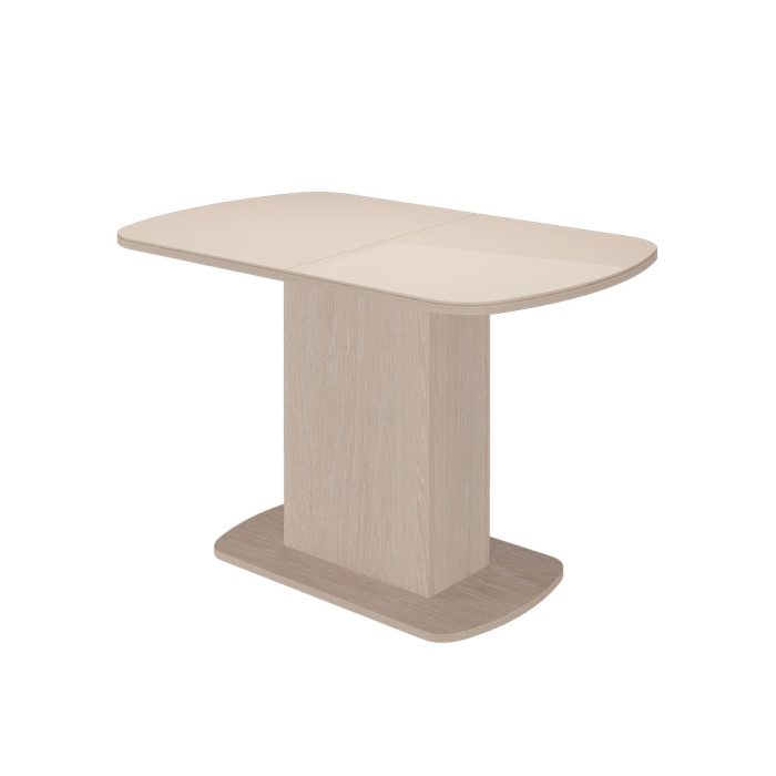 Обеденные столы, Стол обеденный Соренто-2, ваниль глянец